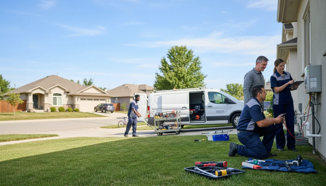Tankless water heater service in Roscoe, TX